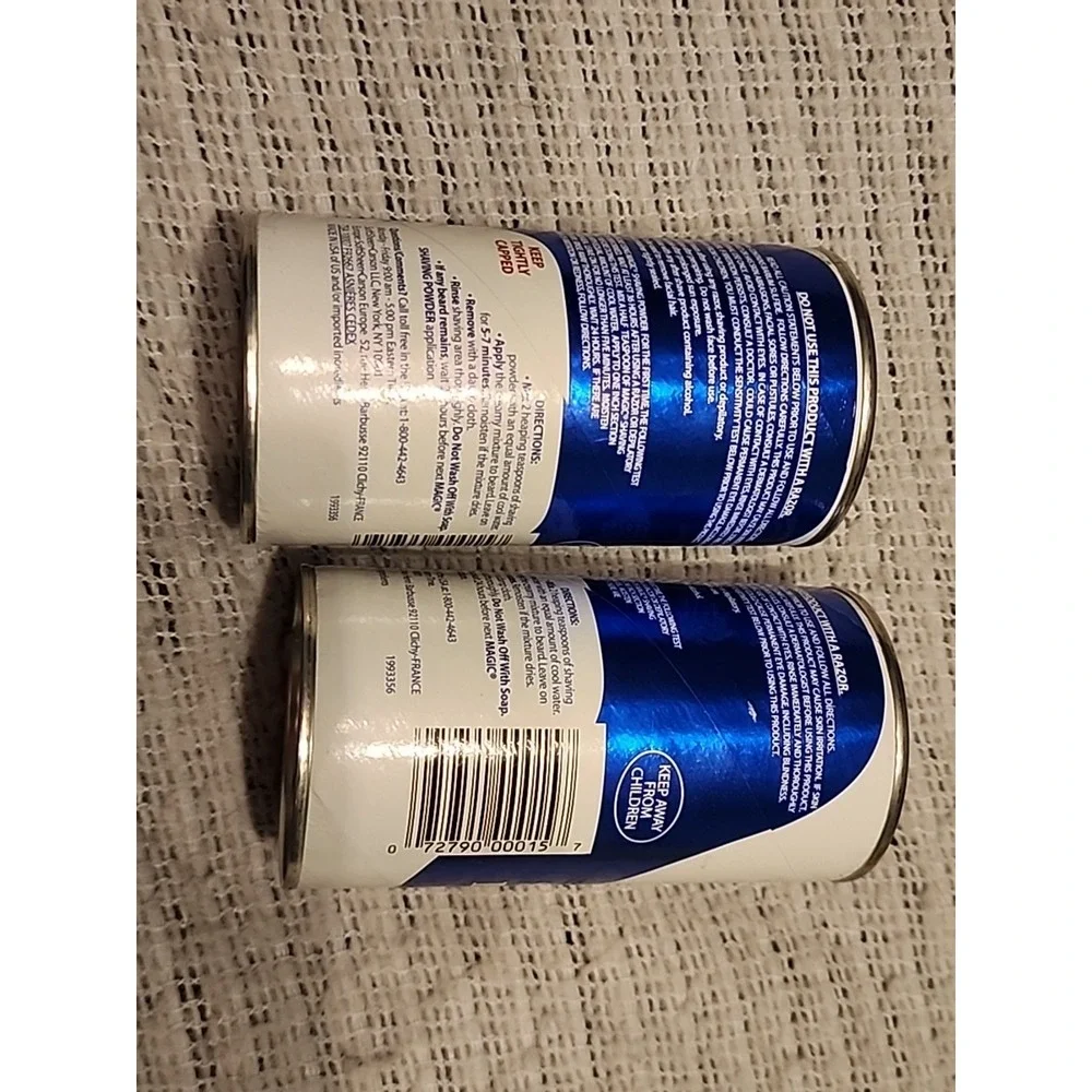 Lot Of 2 Softsheen Carson Magic Regular Strength Shaving Powder 5 oz‎